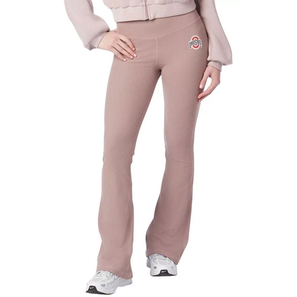 Certo Women's Ohio State Buckeyes Pink Ottoman Flare Leggings NCAA Size S/M - Picture 4 of 8